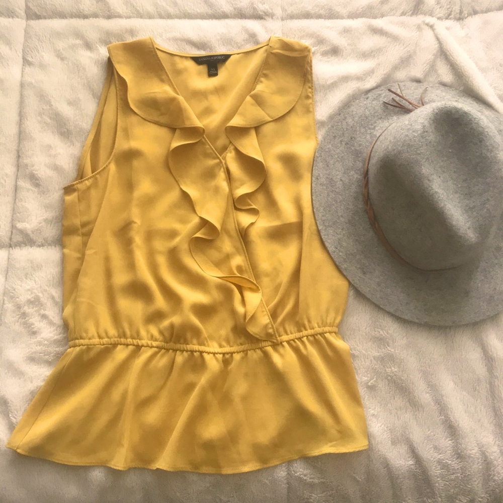 Golden Chiffon Blouse